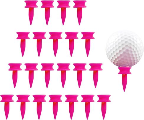 تي شيرتات Castle Golf Tee البلاستيكية مقاس 1 بوصة، قيمة 100/200 حزمة، ارتفاع ثابت لطلقات الحديد Par 3، تي شيرتات متينة وسهلة الاستخدام بمقاس صغير in Kuwait