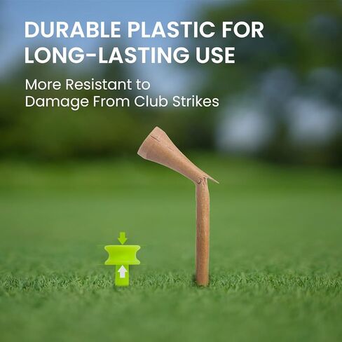 تي شيرتات Castle Golf Tee البلاستيكية مقاس 1 بوصة، قيمة 100/200 حزمة، ارتفاع ثابت لطلقات الحديد Par 3، تي شيرتات متينة وسهلة الاستخدام بمقاس صغير in Kuwait