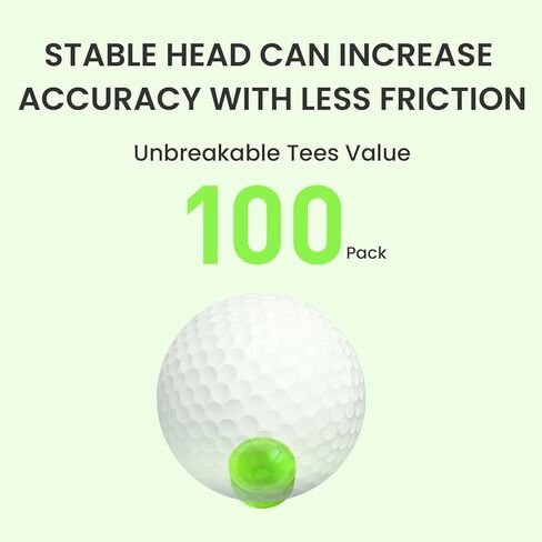 تي شيرتات Castle Golf Tee البلاستيكية مقاس 1 بوصة، قيمة 100/200 حزمة، ارتفاع ثابت لطلقات الحديد Par 3، تي شيرتات متينة وسهلة الاستخدام بمقاس صغير in Kuwait