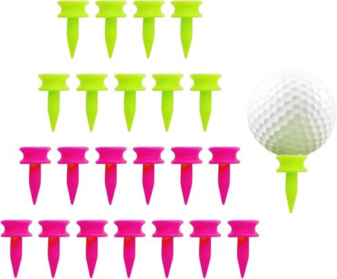 تي شيرتات Castle Golf Tee البلاستيكية مقاس 1 بوصة، قيمة 100/200 حزمة، ارتفاع ثابت لطلقات الحديد Par 3، تي شيرتات متينة وسهلة الاستخدام بمقاس صغير in Kuwait
