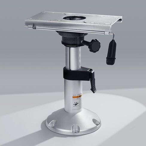 Aluminum Boat Seat Pedestal, Adjustable Height 13-18 Inches Locking with Slide, Boat Seat Pedestals and Bases Mount for Fishing Bass Pontoon Boats in Kuwait