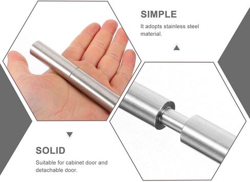 Stainless Steel 304 Cylindrical Weld-on Barrel Hinge 16x100mm Metal Door Hinge for Cabinets and Trailer Gates, Detachable Weldable Industrial Hardware in Saudi Arabia