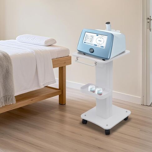 عربة ترولي لصالونات التجميل، عجلات هادئة 360 درجة مع عربة تخزين دوارة لمختبر صالون الحلاقة والعيادة، باللون الأبيض in Kuwait