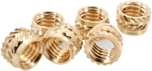 Threaded Inserts for 3D Printing, 100pcs Heat Set Threaded Inserts, Brass Nut Hot Melt Knurled with Double Twill M2 to M8(M2x4x3.2mm) in Saudi Arabia
