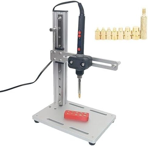 آلة الضغط الحراري العمودي، أداة إدخال مجموعة الحرارة العمودية، تعديل متعدد الاتجاهات، مع أطراف ضبط الحرارة M2-M8، لمكونات الطباعة البلاستيكية (10.5 سم) in Kuwait