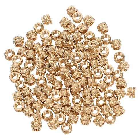 120 قطعة النحاس الخيوط إدراج M3x4x5mm مخرش الحرارة مجموعة الإناث موضوع تضمين المكسرات لحقن صب وتطبيقات الطابعة ثلاثية الأبعاد in Kuwait