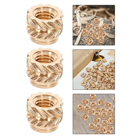 120 قطعة النحاس الخيوط إدراج M3x4x5mm مخرش الحرارة مجموعة الإناث موضوع تضمين المكسرات لحقن صب وتطبيقات الطابعة ثلاثية الأبعاد in Kuwait
