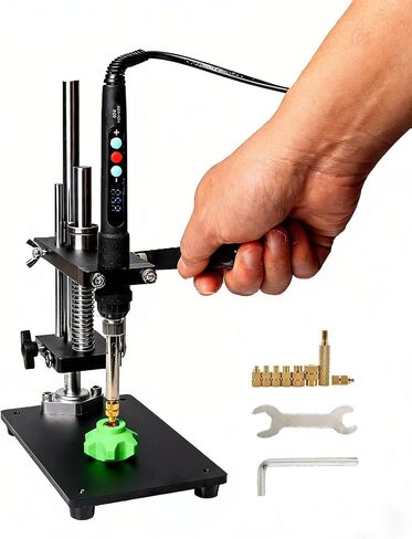 آلة ضغط الحرارة العمودية لإدراج مجموعة الحرارة، أداة إدراج مكواة لحام للأجزاء البلاستيكية والمطبوعة ثلاثية الأبعاد، تتضمن أطراف M2/M2.5/M3/M4/M5/M6/M8 in Kuwait