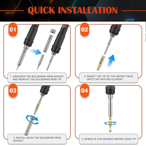 513 قطعة من حشوات النحاس الملولبة SAE مع أطراف إدخال مجموعة الحرارة، #2-56#4-40#6-32#8-32#10-32 1/4"-20 مجموعة متنوعة من المكسرات المخرشة ذات الخيط الأنثوي، لمكونات الطباعة البلاستيكية وثلاثية الأبعاد in Kuwait