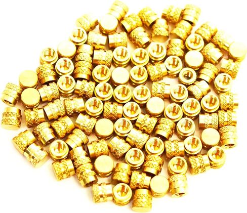 [منتجات J&J] 6-32 إدراج نحاسي 100 قطعة، إدراج أعمى، 5.7 مم OD، طول 5.5 مم، أنثى 6-32 خيط، المشتت الحراري أو نوع قولبة الحقن، 100 قطعة in Kuwait