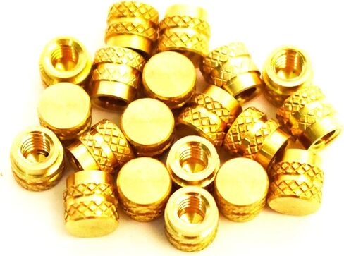 [منتجات J&J] 6-32 إدراج نحاسي 100 قطعة، إدراج أعمى، 5.7 مم OD، طول 5.5 مم، أنثى 6-32 خيط، المشتت الحراري أو نوع قولبة الحقن، 100 قطعة in Kuwait