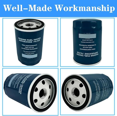 MAR-MINIF-IL-TR فلتر فاصل المياه لـ Ya-maha Mini-10 10 ميكرون MAR-MIOAS-00-00 Sierra 18-7865 Mallory 9-37808 جميع اللوحات الخارجية حتى 115 حصانًا ونماذج EFI - 4 عبوات in Kuwait