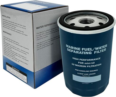 MAR-MINIF-IL-TR فلتر فاصل المياه لـ Ya-maha Mini-10 10 ميكرون MAR-MIOAS-00-00 Sierra 18-7865 Mallory 9-37808 جميع اللوحات الخارجية حتى 115 حصانًا ونماذج EFI - 4 عبوات in Kuwait