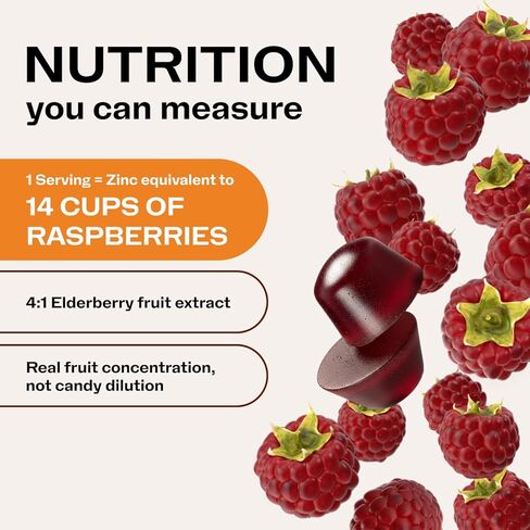 Vimergy NutriDense Elderberry + Zinc Berrylicious Immunity* Chewables, Vegan, No Artificial Sweeteners, Gluten-Free, Adult & Kids Immune Support, 30 Servings (60 Count) in Saudi Arabia