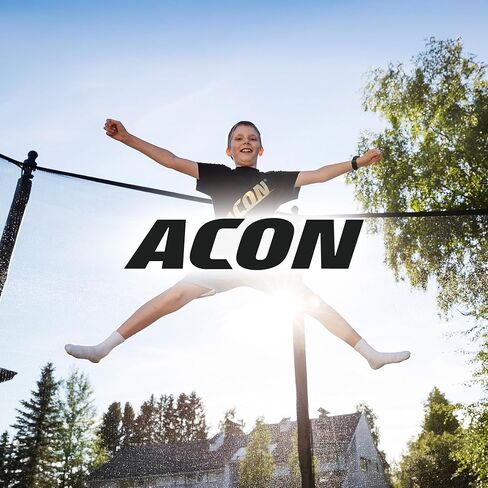 ACON 16 HD مستطيل الترامبولين مع حاوية أمان وسلم - 17 x 9.8 ft كبير مستطيل الترامبولين في الهواء الطلق، 140 HD Springs، SafeMat، 1650 رطل إطار فولاذي تم اختباره، ضمان الإطار لمدة 10 سنوات in Saudi Arabia