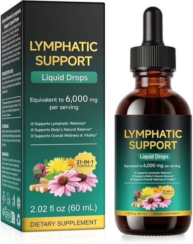 FANSHI Lymphatic Drainage Drops – Advanced Botanical Formula with 16 Herbs & Liposomal Delivery – Supports Immune Health – Maximum Absorption & Vegan in Kuwait
