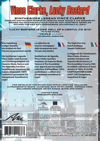 Vince Clarke, Lucky Bastard - Apple Loops from the King of the Synth [Online Code] in Kuwait