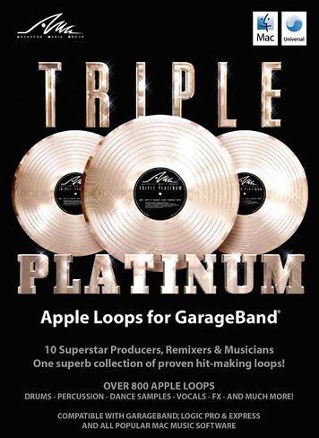 Triple Platinum Apple Loops - Massive Library of new sounds for GarageBand & Logic [Online Code] in Kuwait