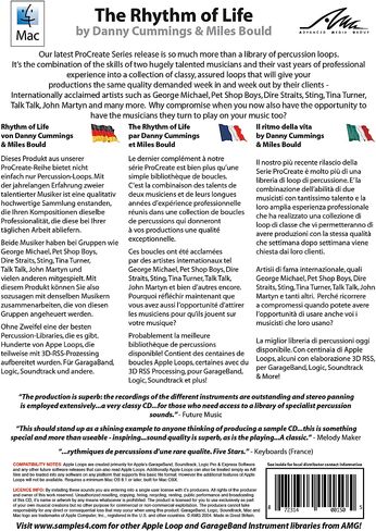 Rhythm of Life - Cummings & Bould - High Quality Percussion Apple Loops [Online Code] in Kuwait