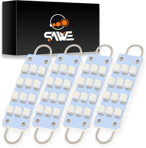 44mm 12-SMD 3528 Festoon LED Bulbs For Car Side Door Courtesy Rigid Loop 1.73" LED Light Bulbs 561 562 567 (4 pieces) (Blue) in Kuwait
