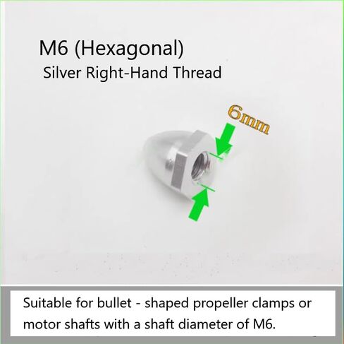 RC Aircraft Accessories: Motor Bullet-Shaped Nuts and Left-Hand/Right-Hand Thread Screws (M5 Circular(2CW+2CCW)) in Saudi Arabia