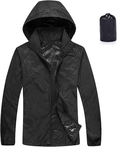 Lightweight Packable Rain Jacket Womens Waterproof with Hood Uv Sun Protection Jackets for Hiking Travel Windbreaker in Saudi Arabia
