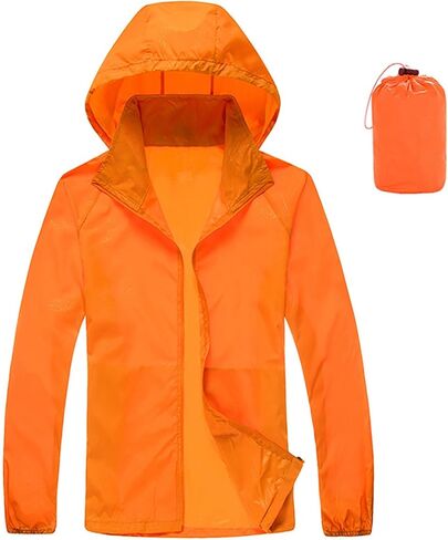 Lightweight Packable Rain Jacket Womens Waterproof with Hood Uv Sun Protection Jackets for Hiking Travel Windbreaker in Saudi Arabia