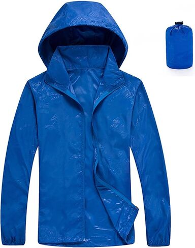 Lightweight Packable Rain Jacket Womens Waterproof with Hood Uv Sun Protection Jackets for Hiking Travel Windbreaker in Saudi Arabia