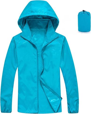 Lightweight Packable Rain Jacket Womens Waterproof with Hood Uv Sun Protection Jackets for Hiking Travel Windbreaker in Saudi Arabia