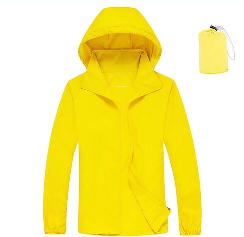 Lightweight Packable Rain Jacket Womens Waterproof with Hood Uv Sun Protection Jackets for Hiking Travel Windbreaker in Saudi Arabia