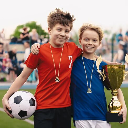 Goat Championship Ring, Goat Trophy Award Medal Prize, Goat Ring with Neck Chain and Acrylic Display Stand, Greatest of All Time Gift for League Champion Winner in Kuwait