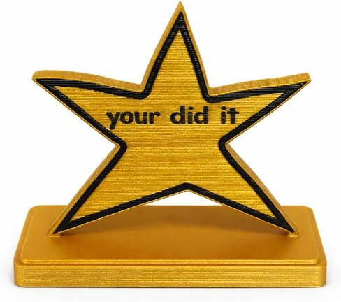 MunnyGrubbers - 4 Inch Funny Novelty Meme Award Trophy - Your Did it - You did it - Big Dill - Quacktastic - Top Banana - Cream of The Crop - Dumpster Fire - Plastic Trophy for Gifts and Laughs in Saudi Arabia