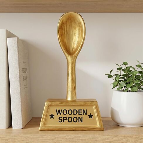 6 Inch Cook Off Trophy Wooden Spoon Award - Funny Cookie Trophy for Bake-Off,Last Place,Game Night,Chili & Salsa Competitions in Kuwait