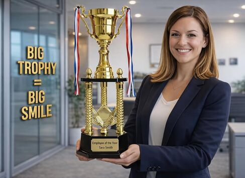 كأس كبير مقاس 25 بوصة مع نقش مخصص مجاني - جائزة كأس معدني Premuim لكرة القدم الخيالية، وتقدير الشركات، والبطولات الرياضية - كأس بطولة عملاقة مخصصة in Kuwait