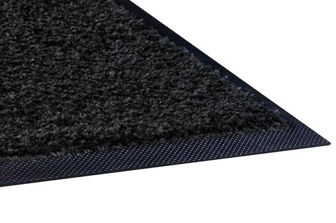 Guardian 94031035 Platinum Series Indoor Wiper Floor Mat, Rubber with Nylon Carpet, 3'x 10', Black in Kuwait