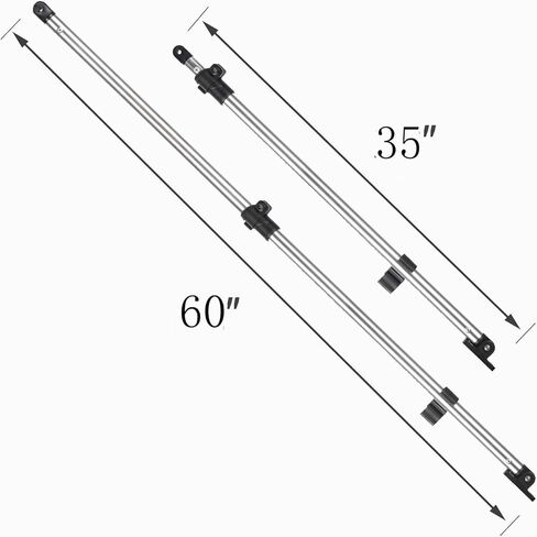 Awning Adjustable Rear Support Pole, Marine-Grade Aluminum Alloy Telescopic Pole, Universal Fit for Most 3-Bow and 4-Bow Awnings (Dimensions: Pole Length 60 inches max) in Kuwait