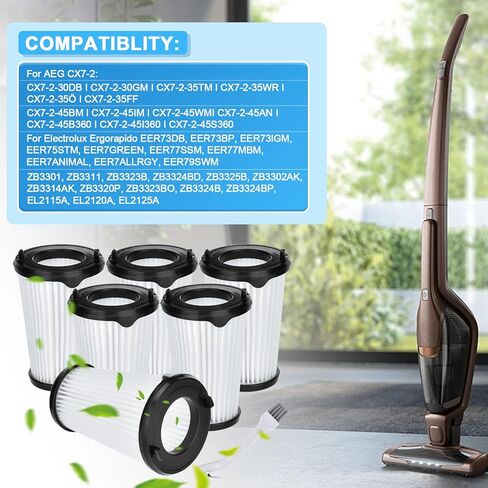 4 Pack VAF-1TM Filter Replacement for Electrolux Ergorapido Stick Cordless 2-in-1 Vacuum Cleaner EHVS2510AW VS3510AR, Part # EL65522 in Saudi Arabia