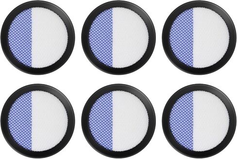 6 عبوات من المرشحات البديلة للمكنسة الكهربائية اللاسلكية Eureka RapidClean Pro المتوافقة مع NEC180، NEC280TL، NEC380، NEC480، NEC185، NEC186، NEC190 in Kuwait