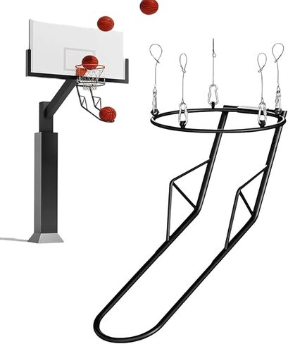Genérico Hoop - Ball Return for Basketball Training | High Metal Frame with 360Degree Swivel Chute & Rapid Shot Recovery System for Indoor Doors, Backyard Courts and Gyms in Saudi Arabia
