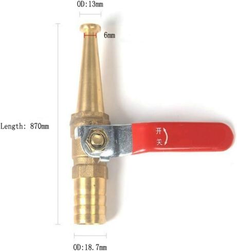 1pcs DN15 Fire Hose Reel Watergun, Copper Ball Valve Switch For Garden & Car Wash in Kuwait