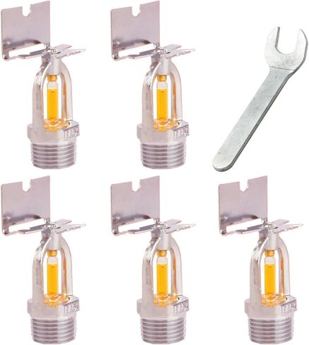 5PCS Fire Sprinkler Heads - DN15 57°C Side Spray Protection System in Kuwait