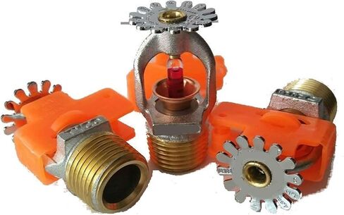 1pcs 68°C Pendent Fire Sprinkler Head, 1/2" NPT DN15 Down Spray for Protection System in Kuwait