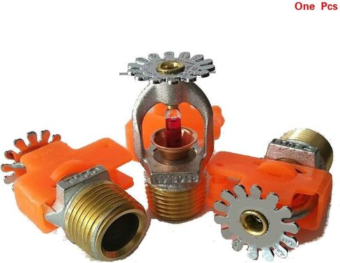 1pcs 68°C Pendent Fire Sprinkler Head, 1/2" NPT DN15 Down Spray for Protection System in Kuwait