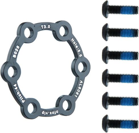 Electric Scooter Brake Disc Aluminium Alloy 6 Hole Brake Disc with 6 Screws Disc Brake Rotor Bicycles Brake Accessories in Saudi Arabia