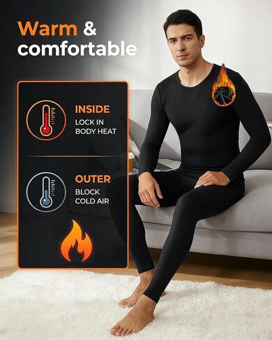 Men's Long Johns Thermal Autumn Pants and Sets Suitable for Autumn and Winter Weather Keeping You Warm for a Long Time in Saudi Arabia