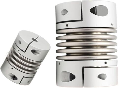 D20 L33 Aluminum Alloy Bellows Coupling Stainless Steel Elastic Encoder Motor Screw High Coupling with Keyway CNC(8x8) in Saudi Arabia