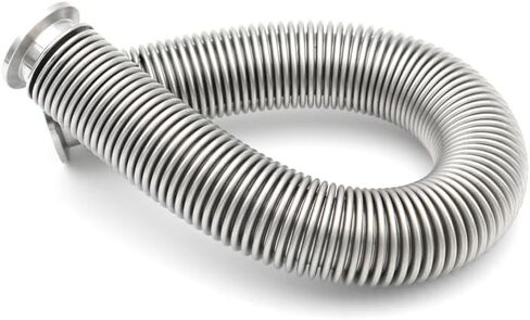 OSNEEOIY Bellows High Vacuum Corrugated Flexible Pipe Fitting KF16/25/40/50 Length 100-1000mm 304 Stainless Steel(KF16,800mm) in Kuwait