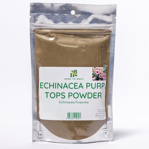 Herb To Body Echinacea Purpurea Tops Powder | Echinacea Purpurea | Wildcrafted | 4oz in Saudi Arabia