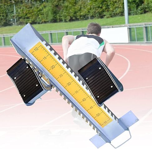 Starting Block Multi Function Starting Block Pedals, Adjustable Sprinter Starting Block, Starting Blocks Track and Field, Suitable for Plastic Runway Cinder Track in Saudi Arabia