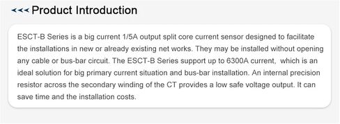 1PCS ESCT-B88 250-1000/5A Split Core Current(500 5A) in Saudi Arabia